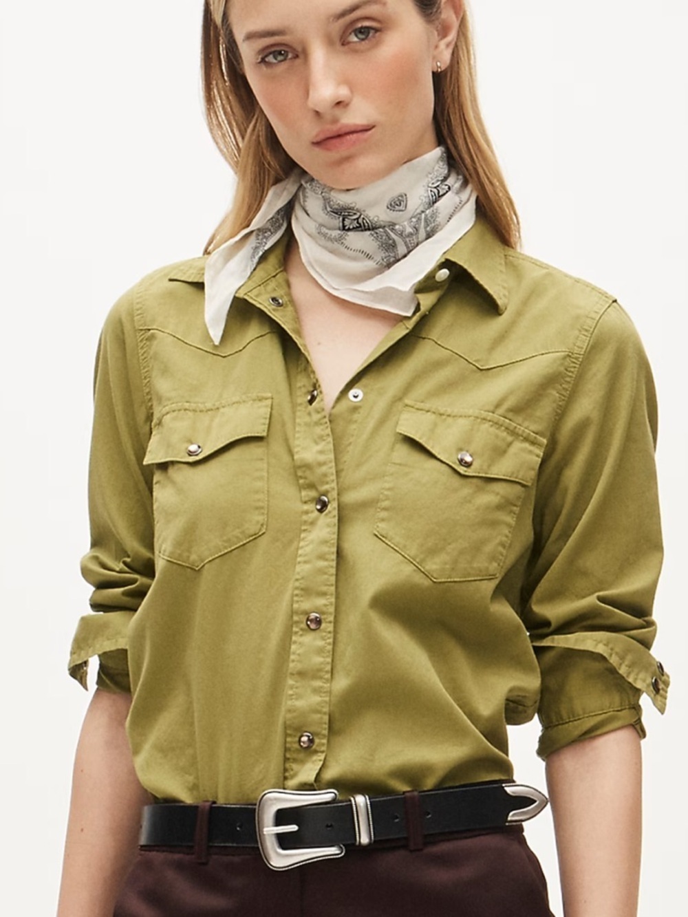 J crew Jules classic-fit shirt in garment dye vibrant fern